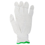 Gloves Knitted Cotton Green (L) Pack of 12